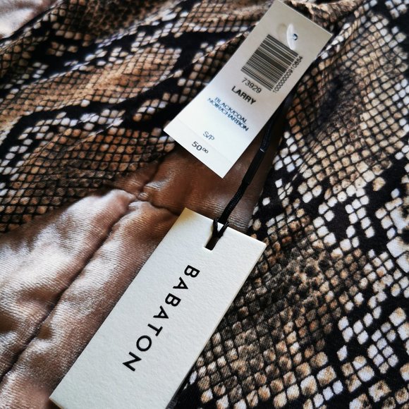 BABATON Turtleneck Size S ~ Aritzia Turtleneck ~ Snake skin Top ~ new with tag - Picture 3 of 4